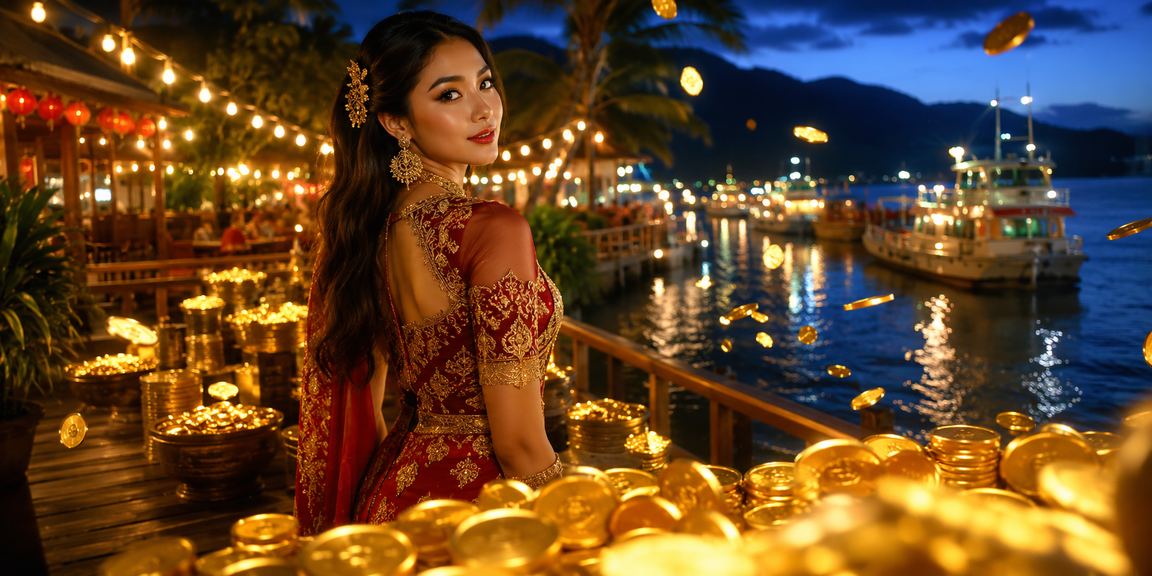 Pengguna melakukan deposit pertaruhan gaya Melayu di Langkawi